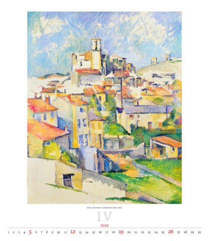 Monatsbild des Kalenders "Impressionism 2026", Monat April