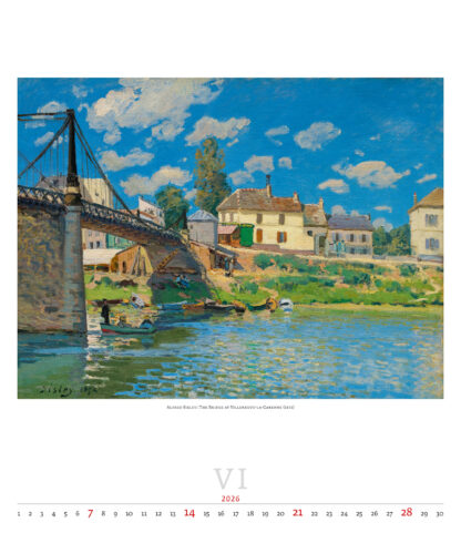 Monatsbild des Kalenders "Impressionism 2026", Monat Juni