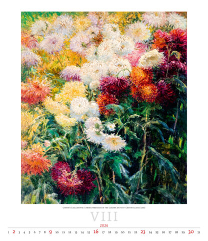 Monatsbild des Kalenders "Impressionism 2026", Monat August