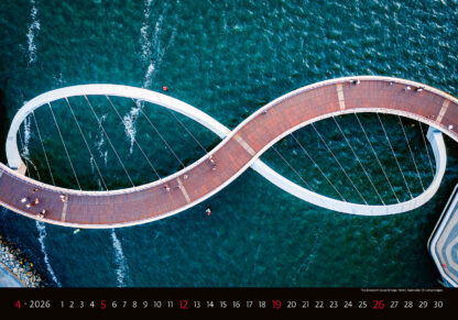 Monatsbild des Kalenders "Bridges 2026", Monat April