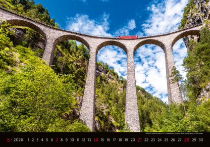 Monatsbild des Kalenders "Bridges 2026", Monat Juni