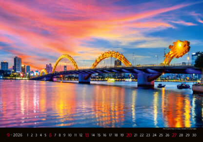Monatsbild des Kalenders "Bridges 2026", Monat September