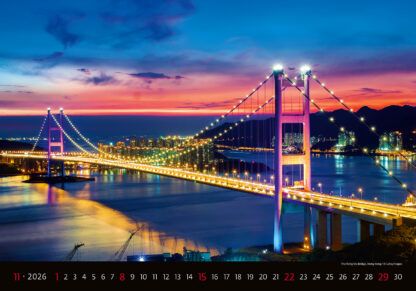 Monatsbild des Kalenders "Bridges 2026", Monat November