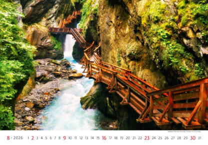 Monatsbild des Kalenders "Via 2026", Monat August
