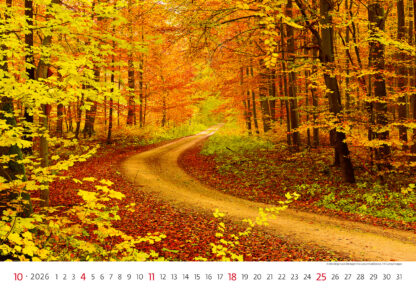 Monatsbild des Kalenders "Via 2026", Monat Oktober