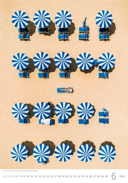 Monatsbild des Kalenders "World from Above 2026", Monat Juni