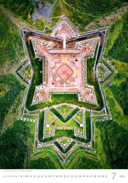 Monatsbild des Kalenders "World from Above 2026", Monat Juli