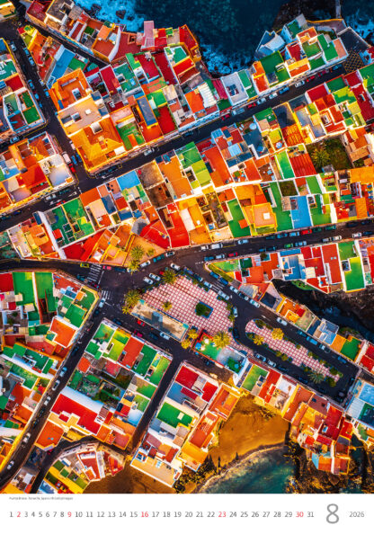 Monatsbild des Kalenders "World from Above 2026", Monat August