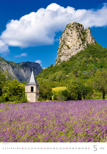 Monatsbild des Kalenders "Provence 2026", Monat Mai