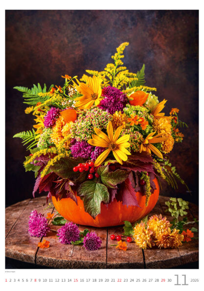 Monatsbild des Kalenders "Magic Flowers" 2026, November