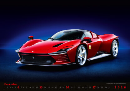 Monatsbild des Kalenders Cars 2026, Dezember