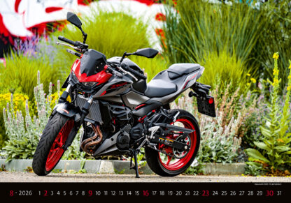 Monatsbild des Kalenders "Motorbikes 2026", Monat August
