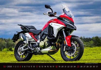 Monatsbild des Kalenders "Motorbikes 2026", Monat Oktober