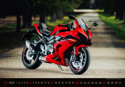 Monatsbild des Kalenders "Motorbikes 2026", Monat Dezember
