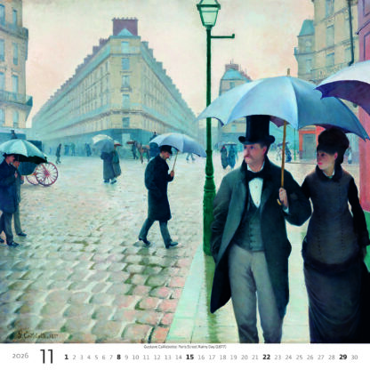 Monatsbild des Kalenders "Impressionism 2026", Monat November