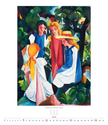 Monatsbild des Kalenders "Expressionism 2026", Monat März