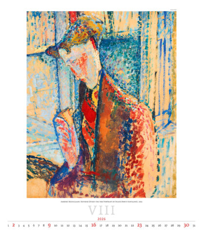 Monatsbild des Kalenders "Expressionism 2026", Monat August